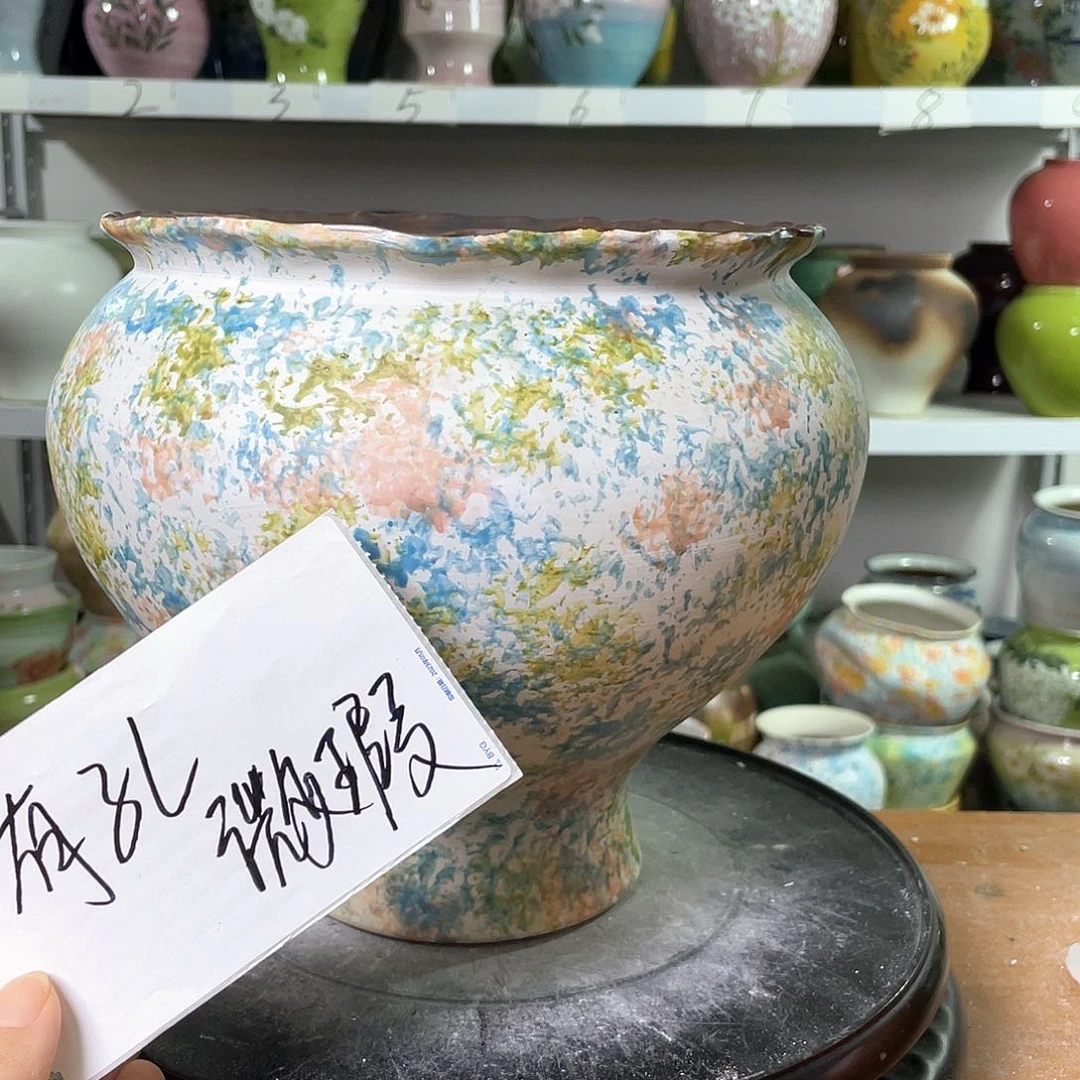 景德镇陶瓷花盆微瑕