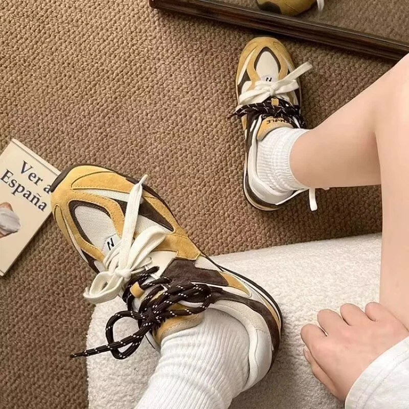 春季新款韩版时尚百搭休闲德训鞋女