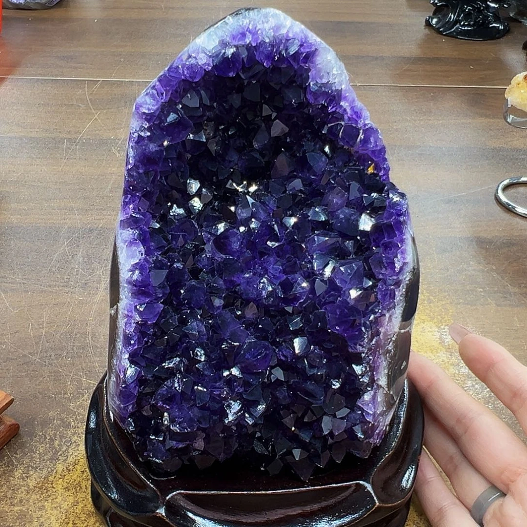 未镶嵌摆件紫晶紫晶