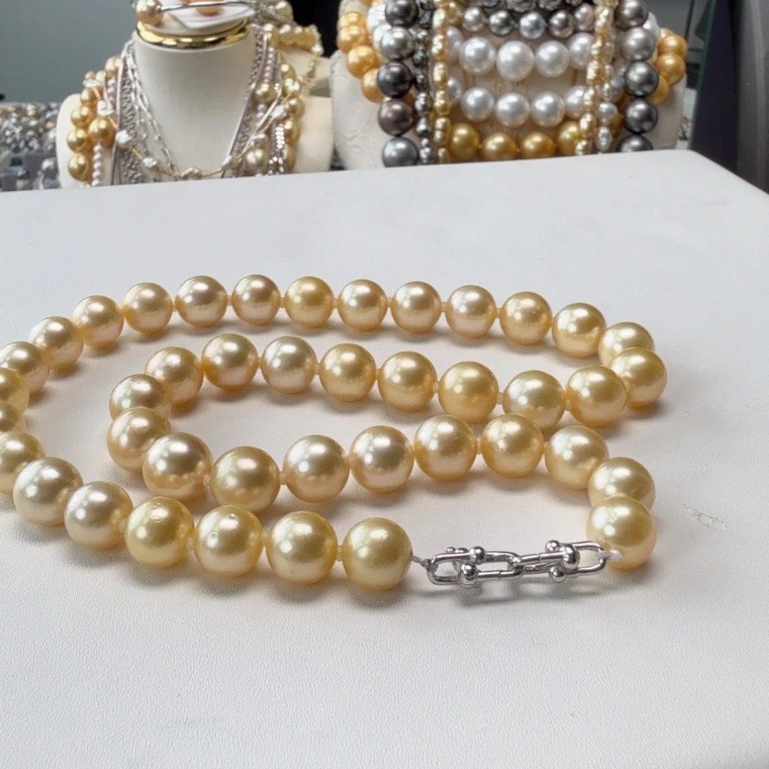 颈饰银S925镶嵌海水珍珠