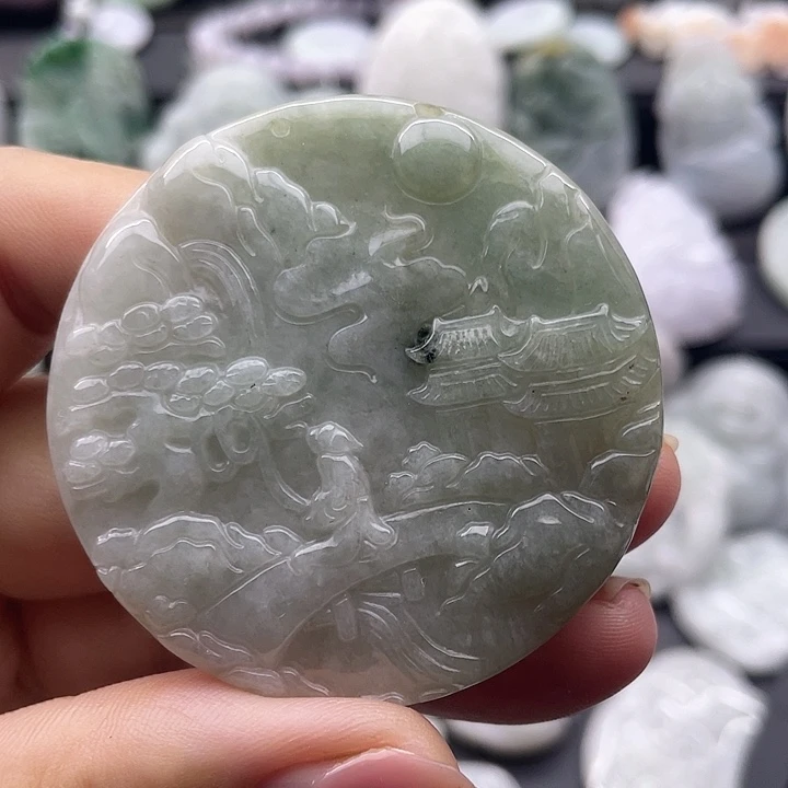 翡翠未镶嵌颈饰天然翡翠