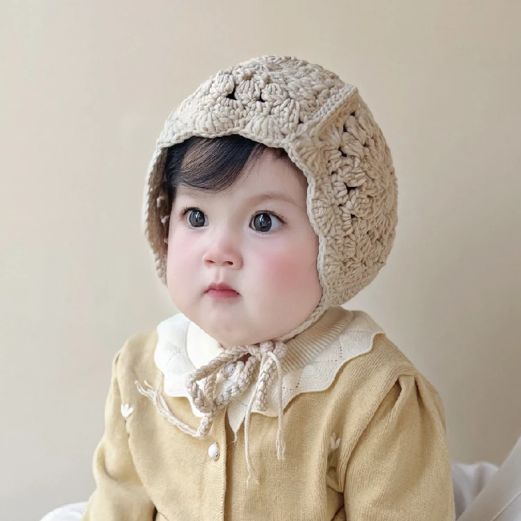 【小布丁】女童帽子秋冬款儿童毛线帽针织女孩民族风可爱洋气时尚潮