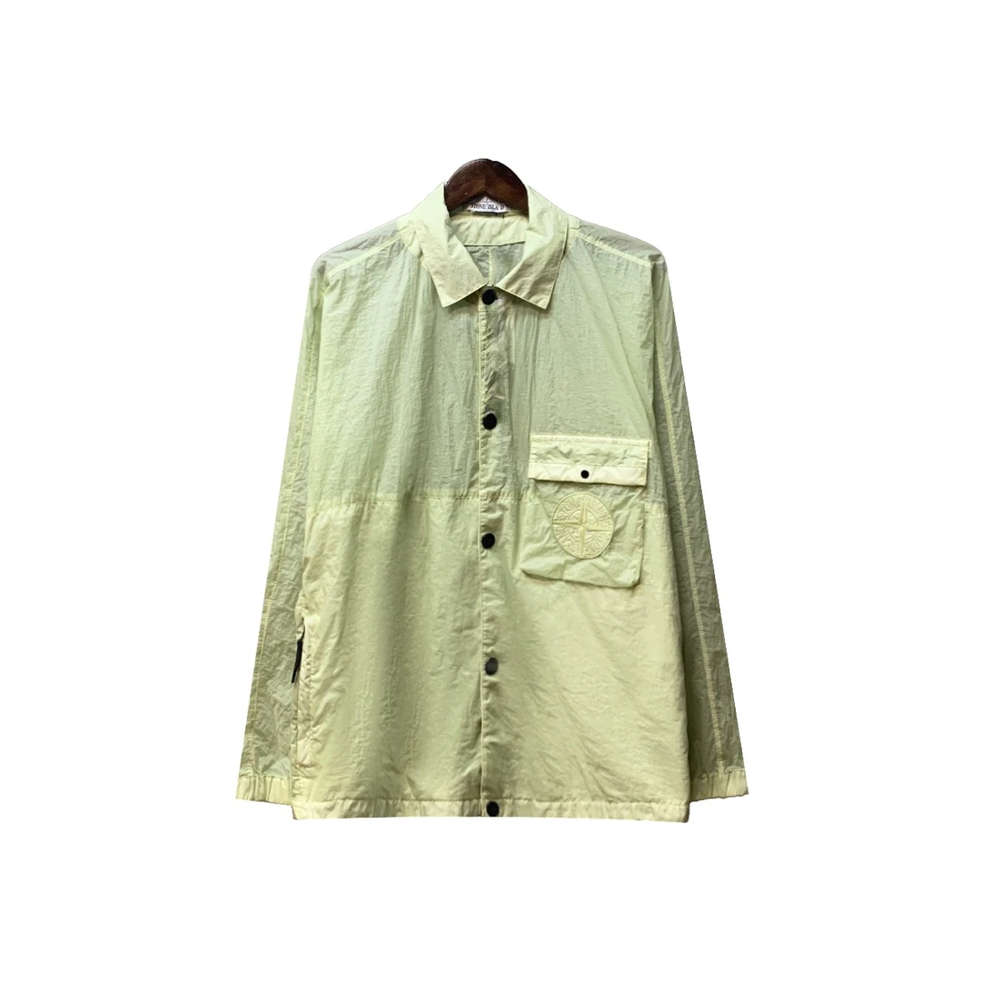 Stone island 石头岛混合面料罗盘刺绣冲锋衣000037