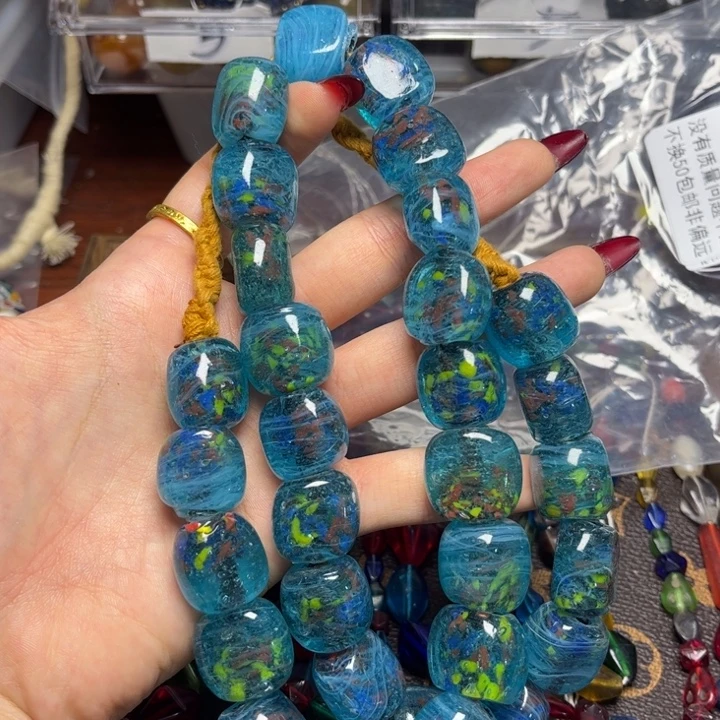 玻璃颈饰3397 琉璃一条