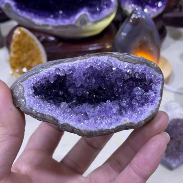 紫晶钱袋子未镶嵌