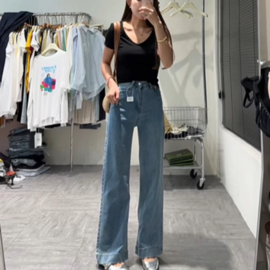 王永家~夏季新款弹力直筒牛仔裤99623