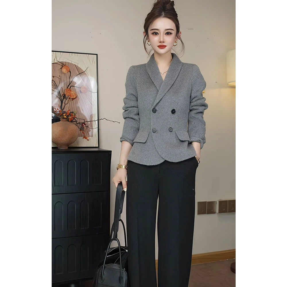 时尚短外套气质洋气百搭冬款修身显瘦厚款大衣