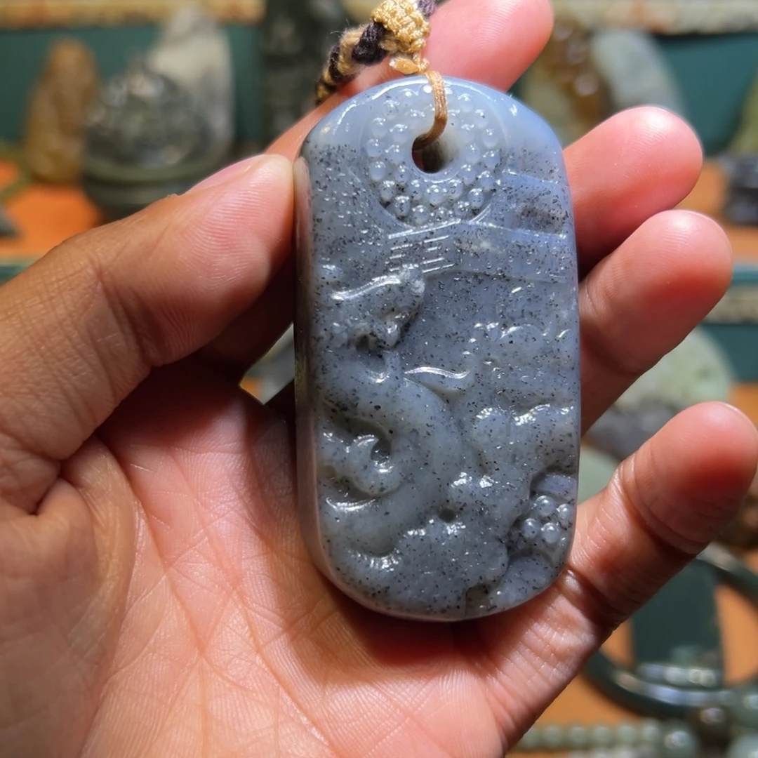 和田玉未镶嵌挂件