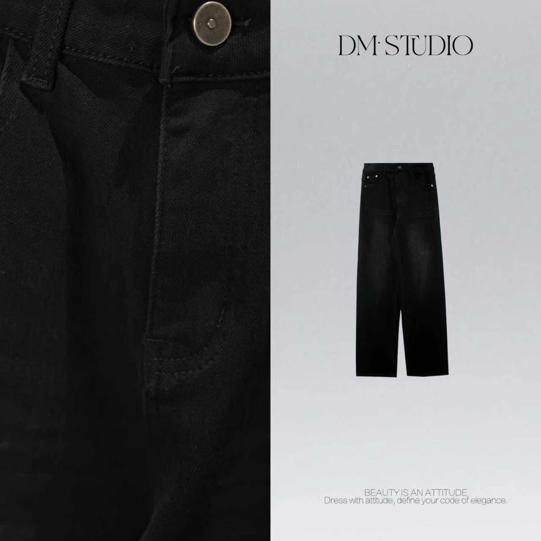 DEDM•STUDIO/时尚气质显瘦精致感百搭直筒牛仔裤2508KZ/89851