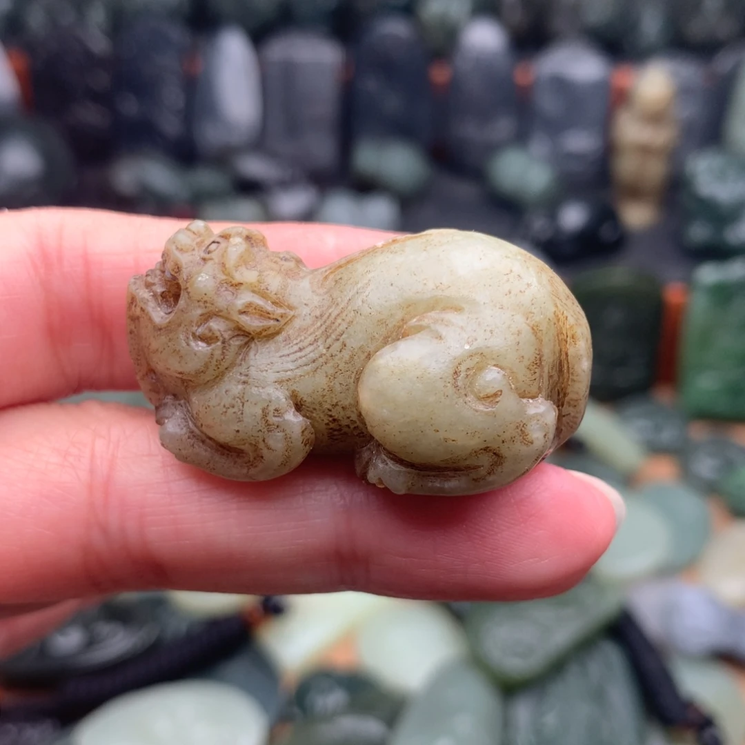 和田玉未镶嵌颈饰挂件41