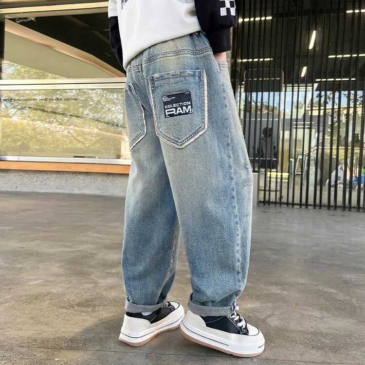 2025早秋新款爆款男童时尚潮流儿童牛仔裤秋装新款男童潮流潮牌裤