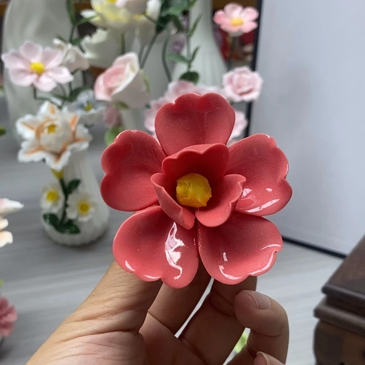 陶瓷手工制作陶瓷花
