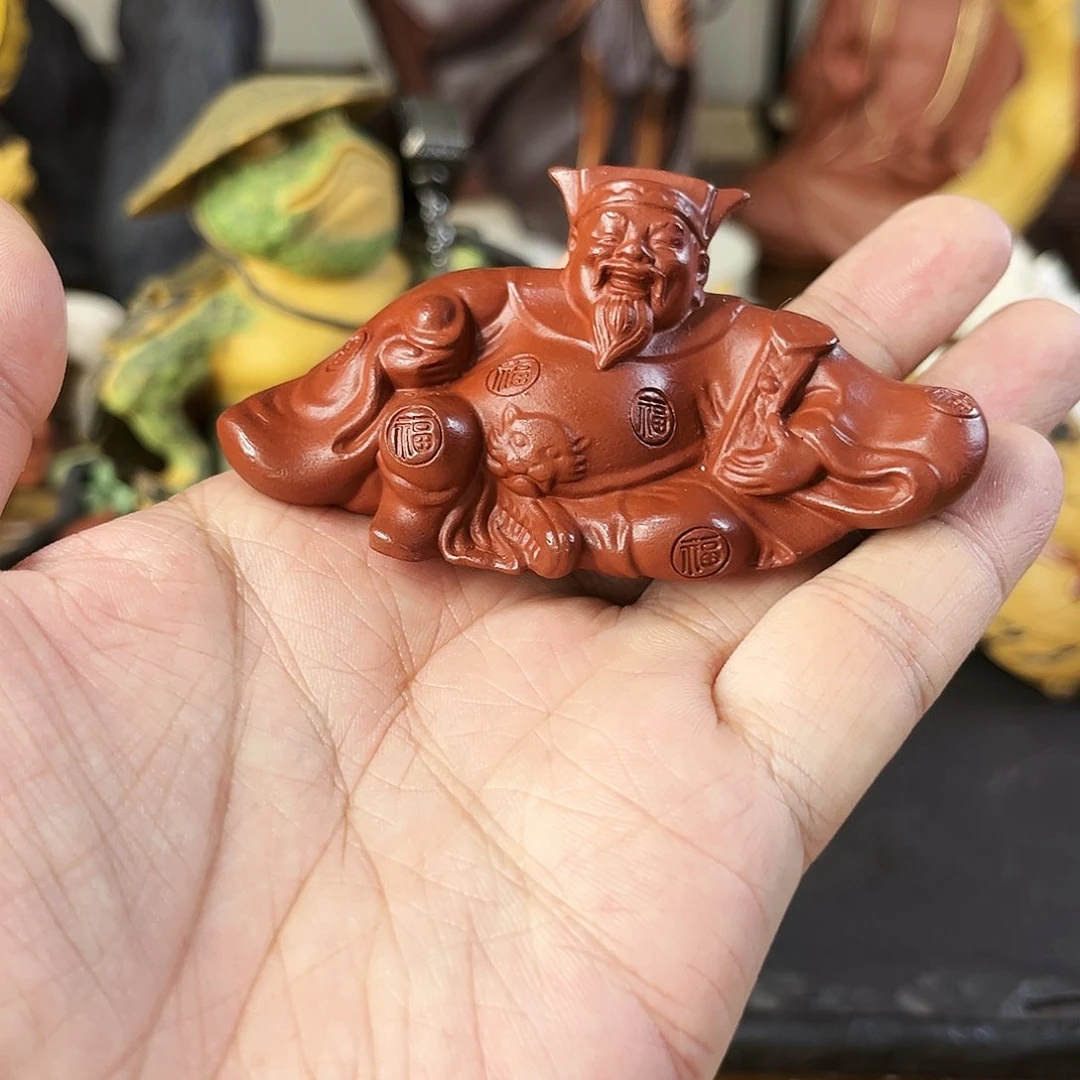 紫砂茶宠财神茶宠！