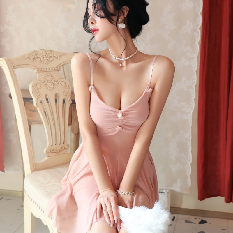 长夜漫漫吊带睡裙女2110