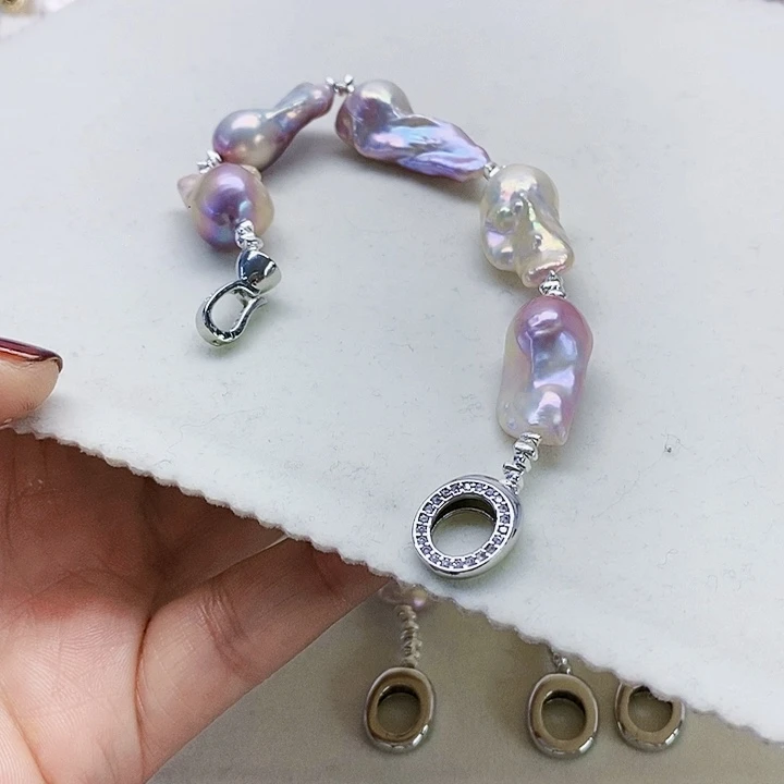 银S925镶嵌耳饰淡水珍珠〆*