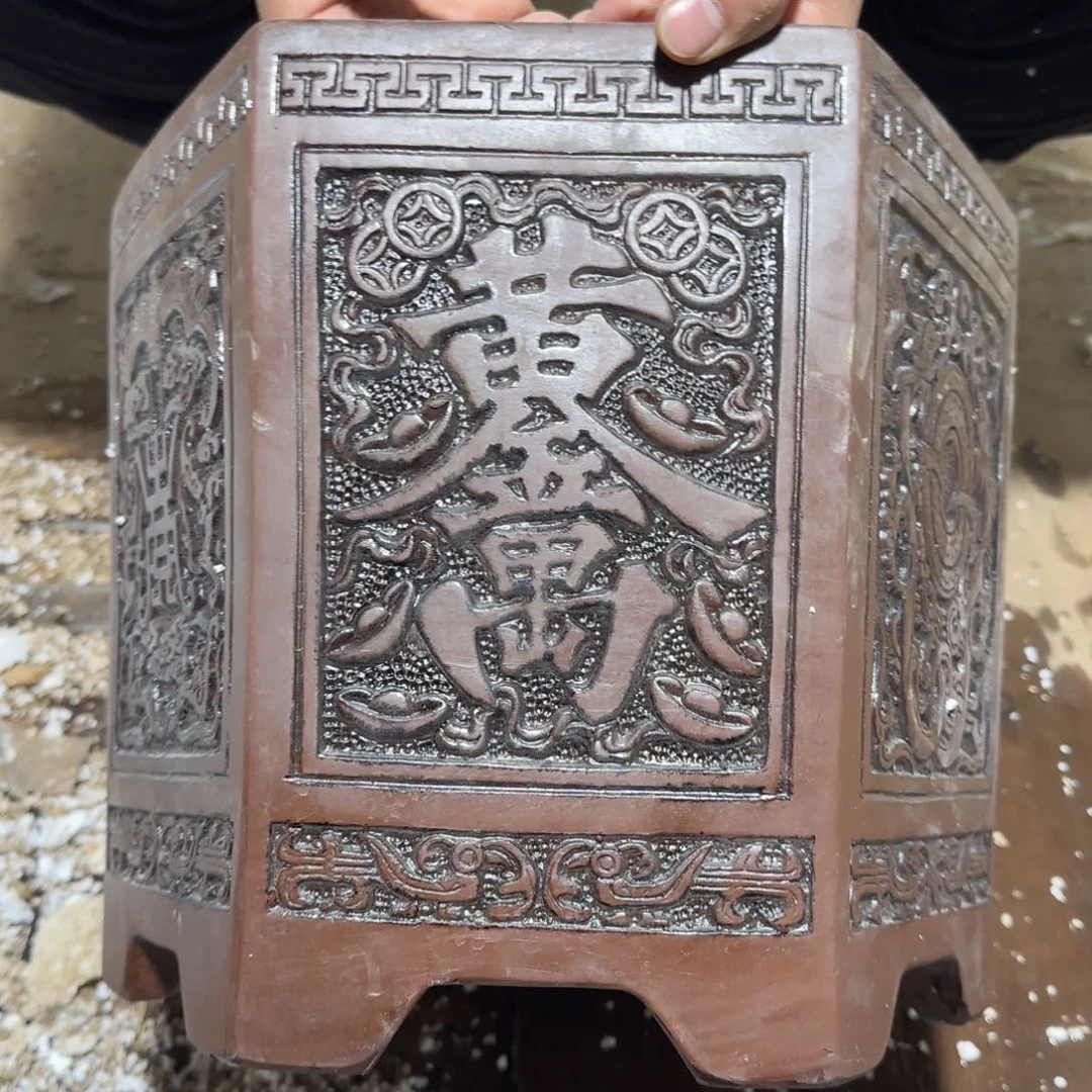 紫砂花盆口径31 28高度27