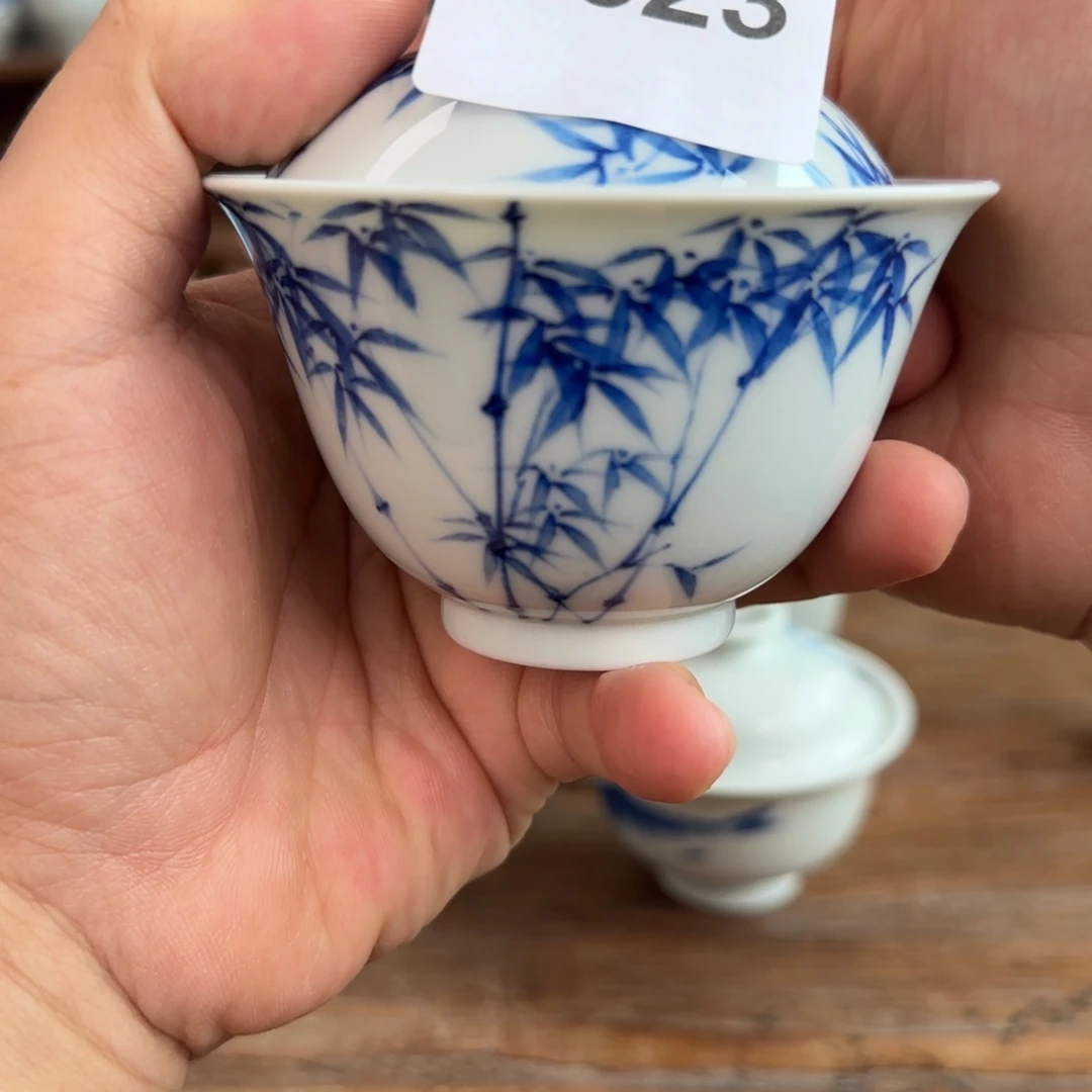 鸡***8一泓手作523竹子盖碗