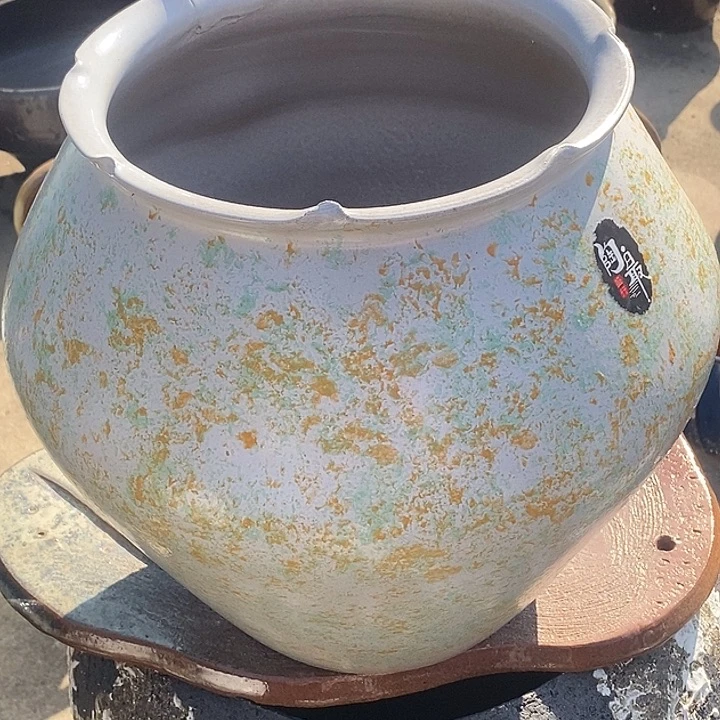 紫砂花盆口22高度29瑕疵