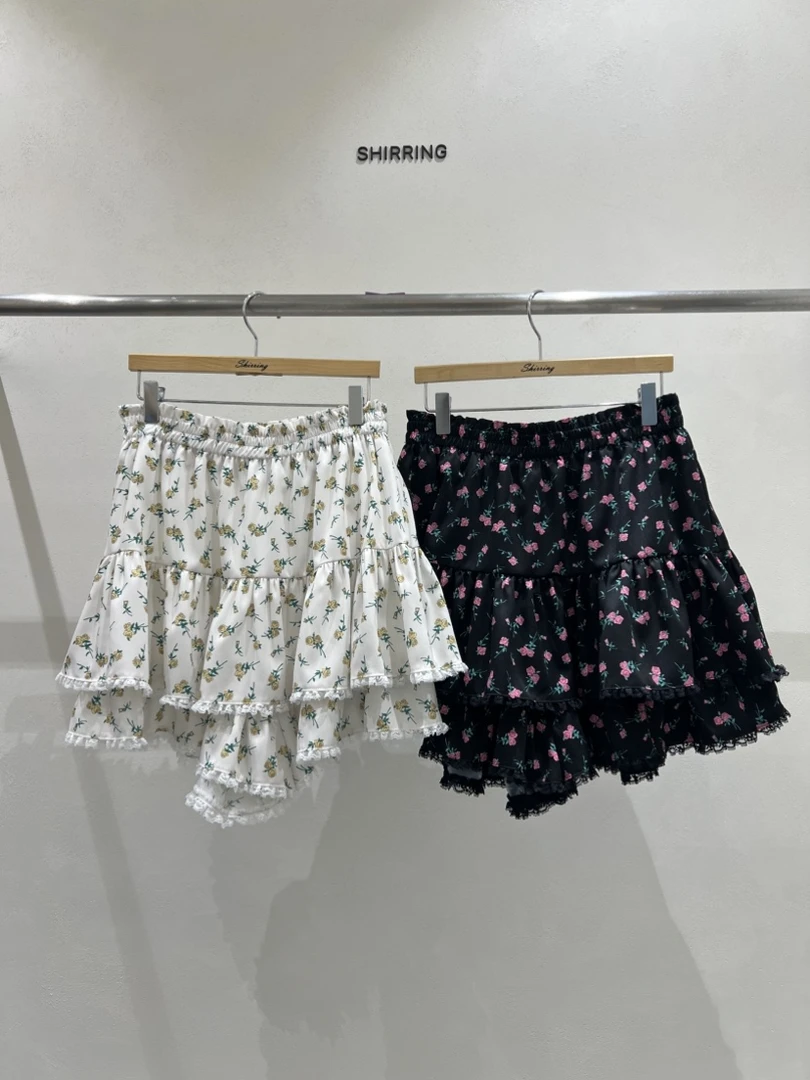 韩国东大门代购SHIRRING碎花半裙NO退NO换