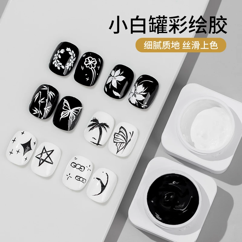 浅深家免洗加稠彩绘胶美甲专用牛奶质地可蹭粉当拍拍胶特调甲油胶