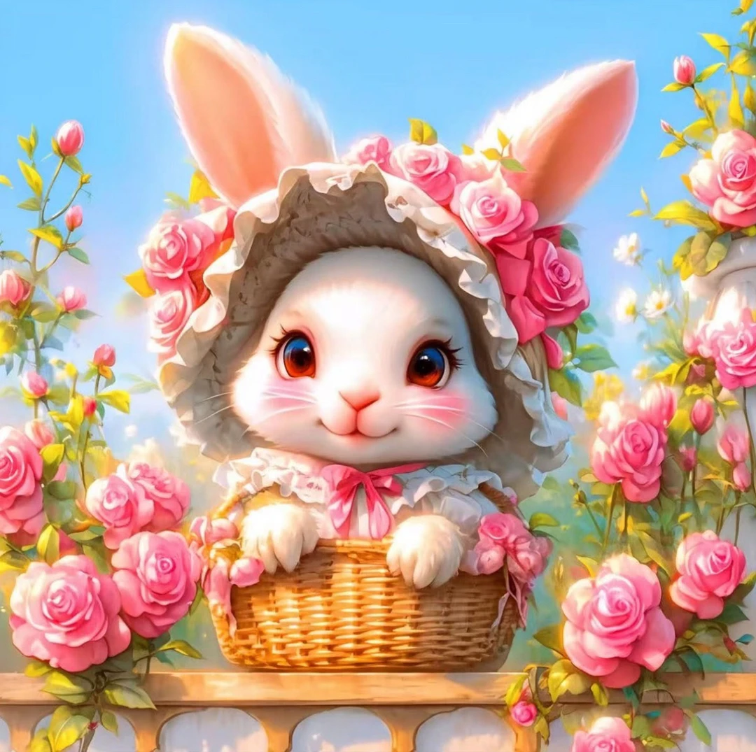 【定制款】兔宝贝60×60大格满绣十字绣