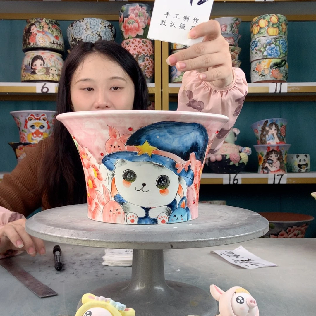 罐景德镇手工瑕疵552