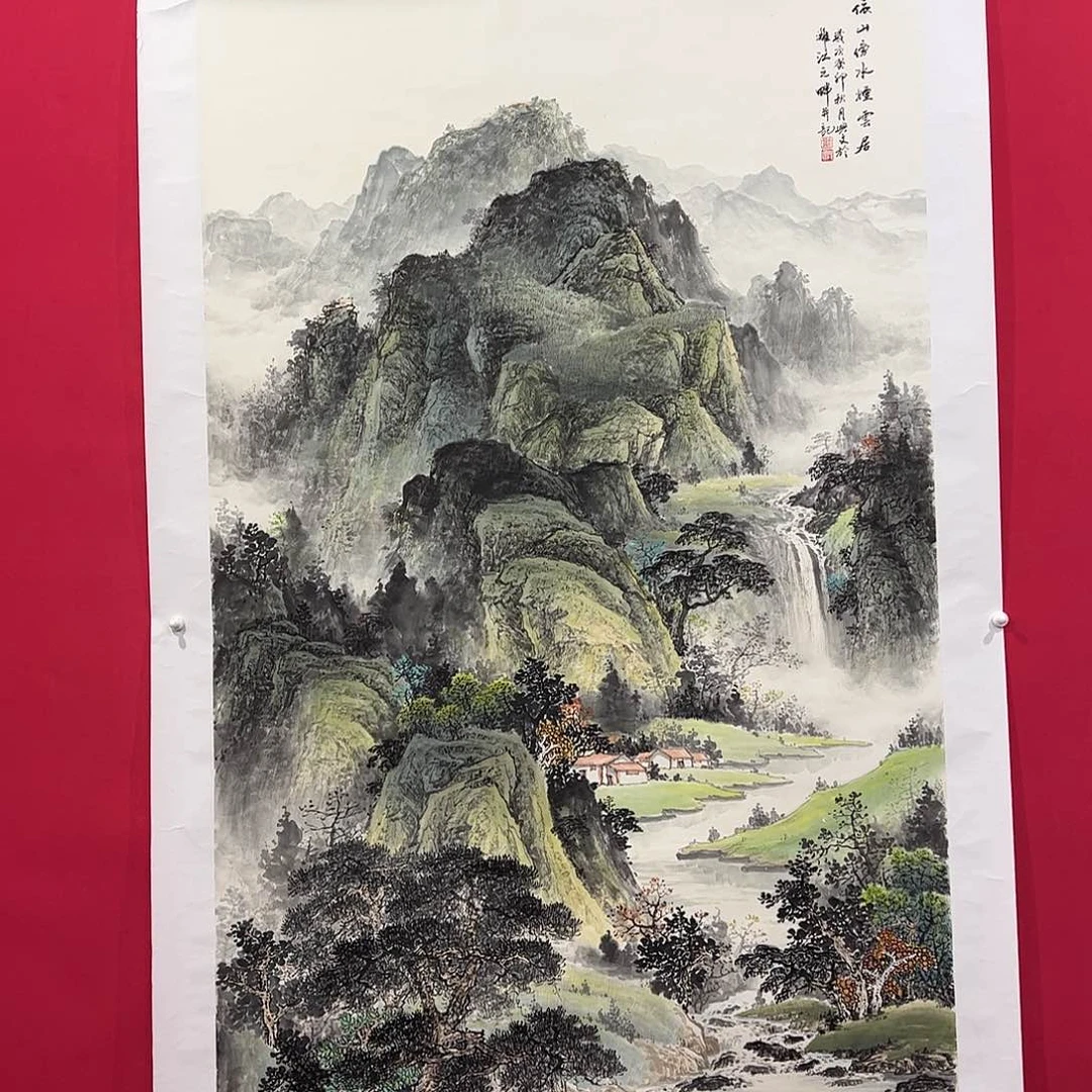 国画刘兴文大六尺作品
