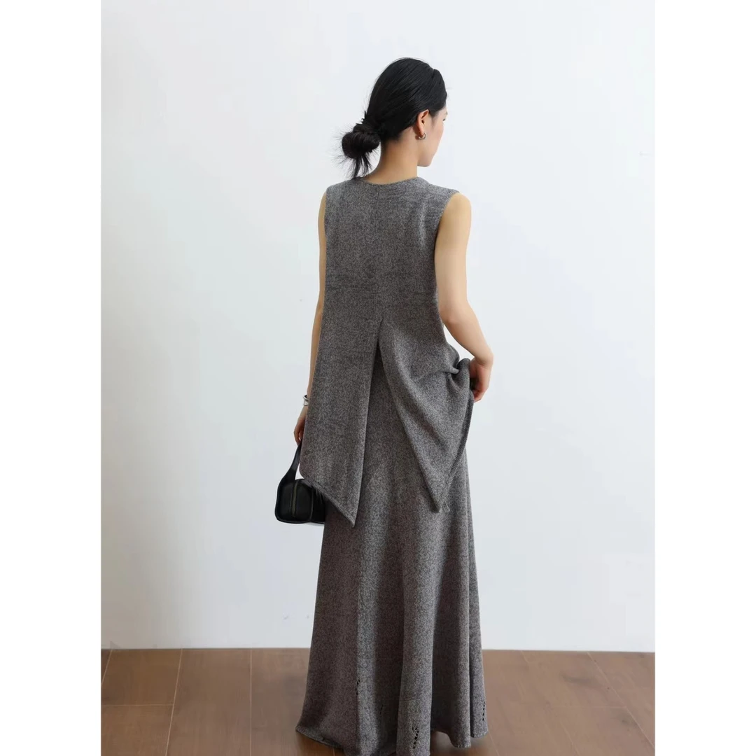 【W.Z】进口和纸纱桑蚕丝精致套装时尚显瘦