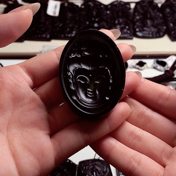 天然缅料A货观音头A168