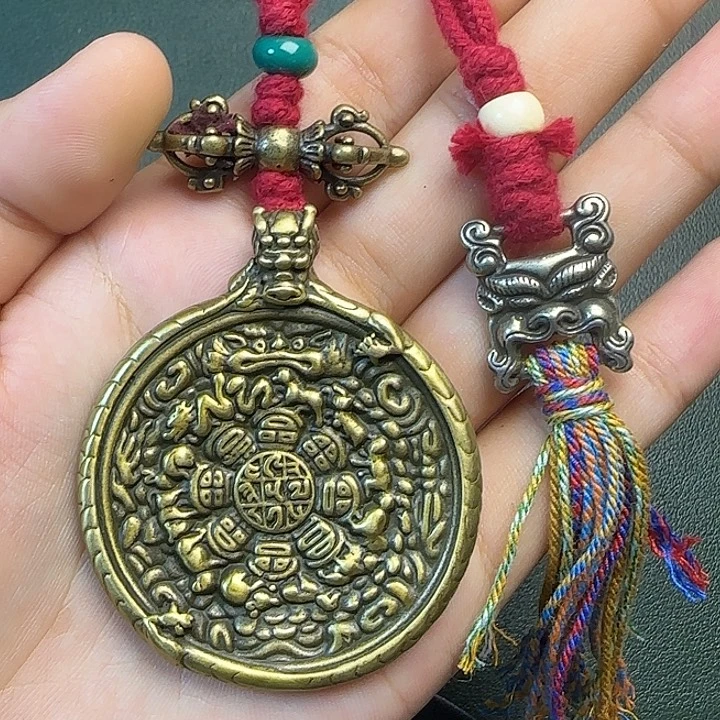 胡***生铜铁合金类藏传工艺品九宫八卦