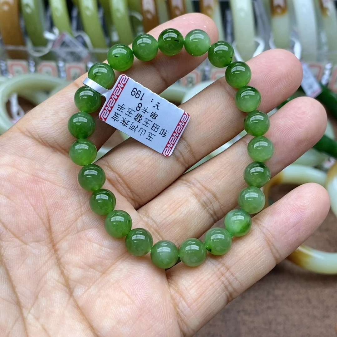 手串未镶嵌和田玉卡8