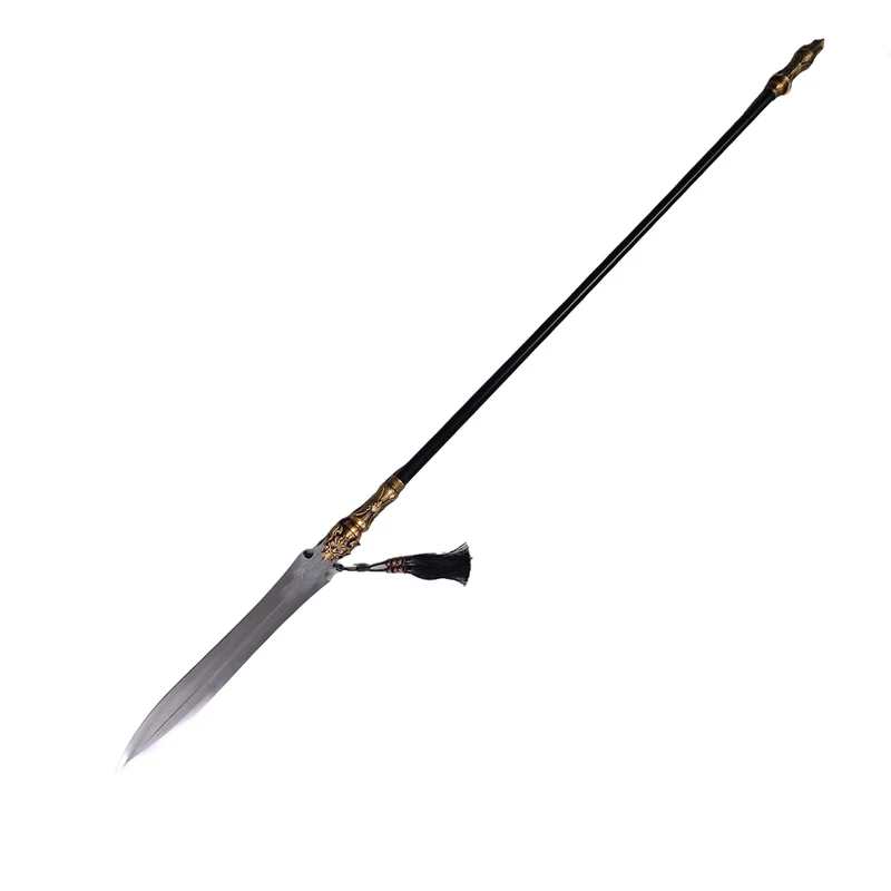 【天子】莲花枪金属枪杆合金装饰高锰钢刃材不开刃工艺品