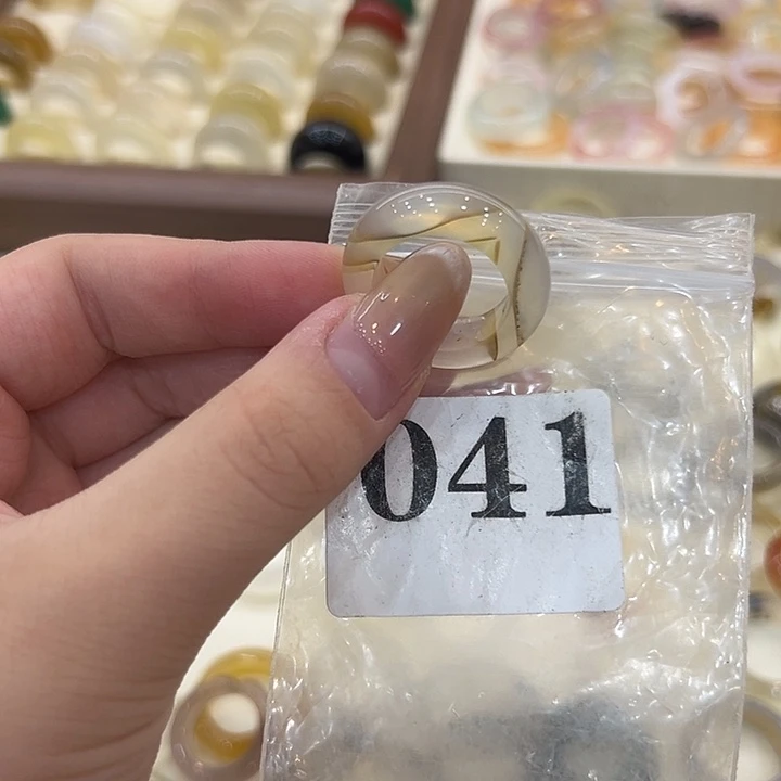 合金戒指玛瑙/玉髓41港17