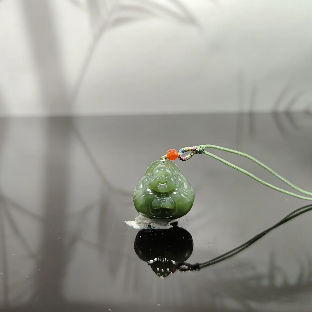 L和田玉抱抱佛吊坠5049