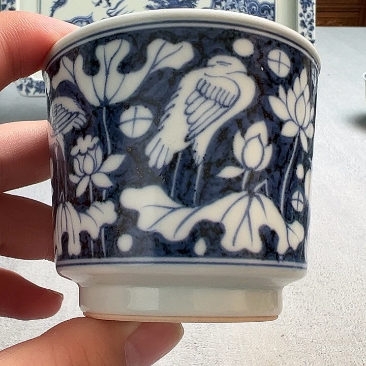 明续幽蓝，一路连科直口杯