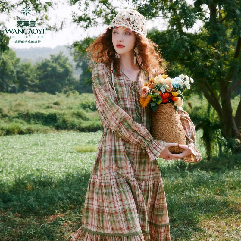 【福利款】【情调文艺】菀壹2025春季新款连衣裙Q05620411