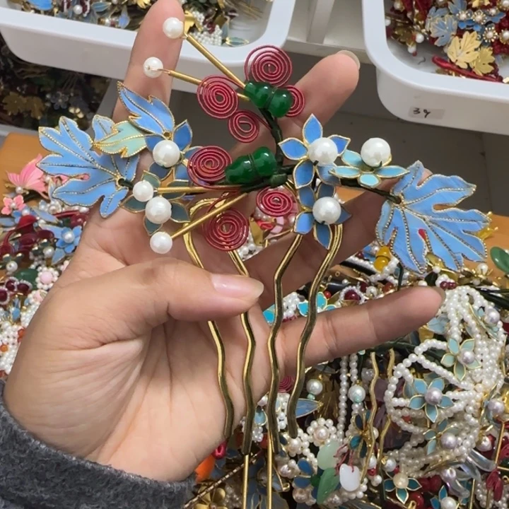 醋酸铁合金鹅毛仿点翠