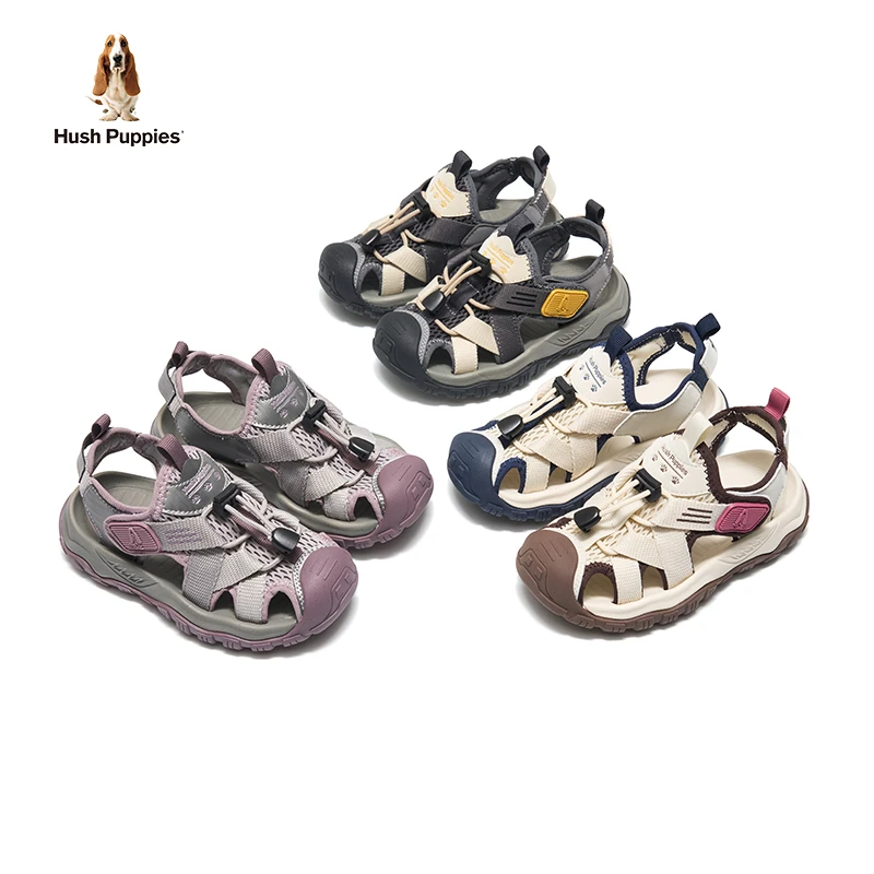 暇步士童鞋休闲包头女凉鞋镂空百搭轻便沙滩鞋男童HP5706024