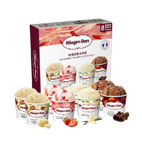哈根达斯 冰淇淋8杯分享装 648克(81克*8)