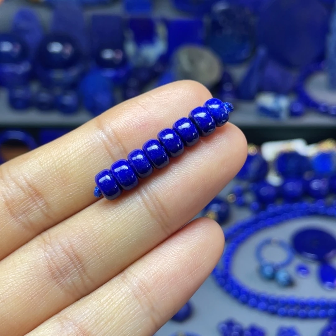 青金石未镶嵌6mm隔片配饰