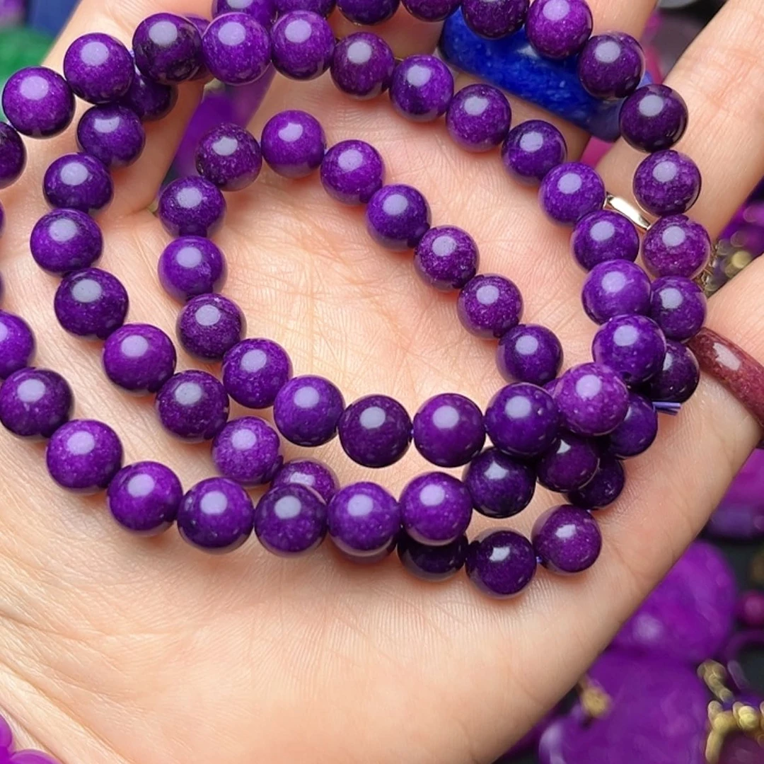 【闪购商品】玻璃DIY果***奈舒具石老油料帝王紫丝绒玉华三圈卡8