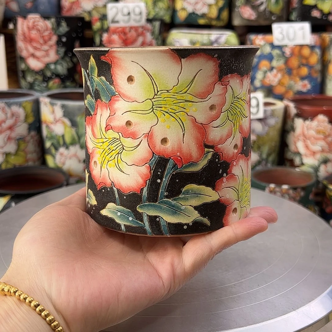 景德镇陶瓷花盆景德镇陶瓷花盆