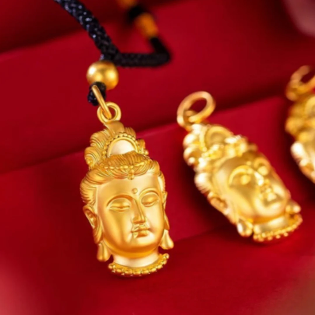 合金吊坠 观音首吊坠（编织款）