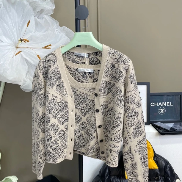 95新 DIOR/迪奥 潮服/迪奥/两件套开衫吊带/42码/05070070