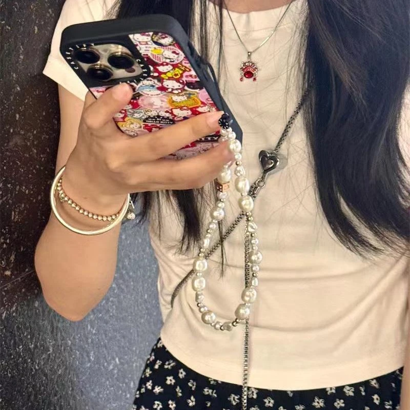 【50周年kt猫】潮牌镜面iPhone16壳高级感适用苹果13/4promax防摔15