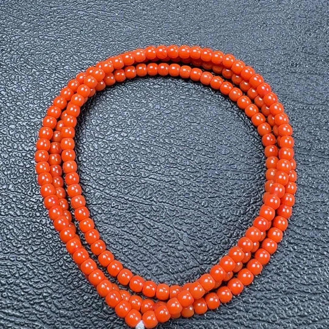 南红玛瑙未镶嵌满肉老型多圈4+