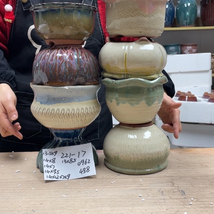 紫砂花盆多肉花盆微瑕17
