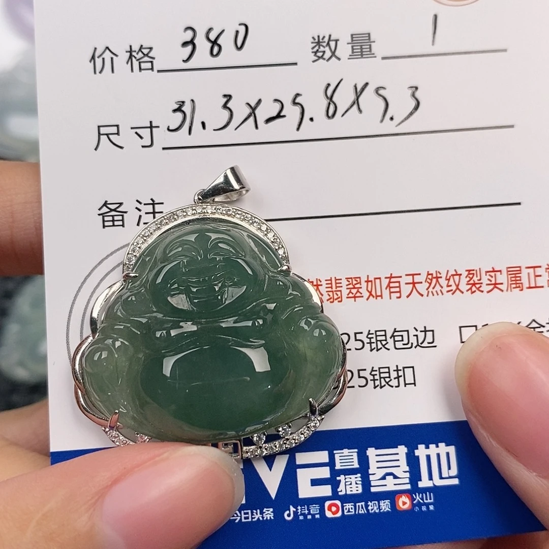 翡翠银S925镶嵌颈饰