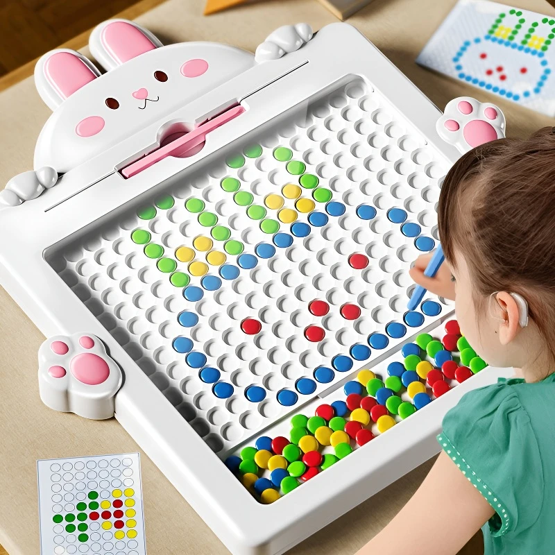 兔子磁性运笔画板锻炼儿童专注力早教益智思维孩子启蒙磁性画板