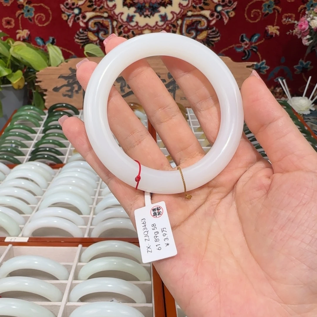 和田玉（白玉）未镶嵌手镯新疆和田玉白玉手镯